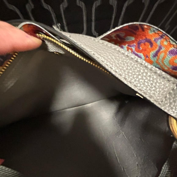 Nanette Lepore Vegan Leather Gray Shoulder Bag - Picture 9 of 10